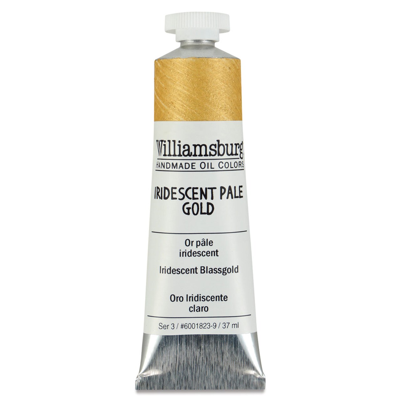 Williamsburg Handmade Oil Paint - Iridescent Pale Gold, 37 ml tube